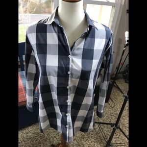 Lands‘ End No Iron 3/4 Sleeve Blouse